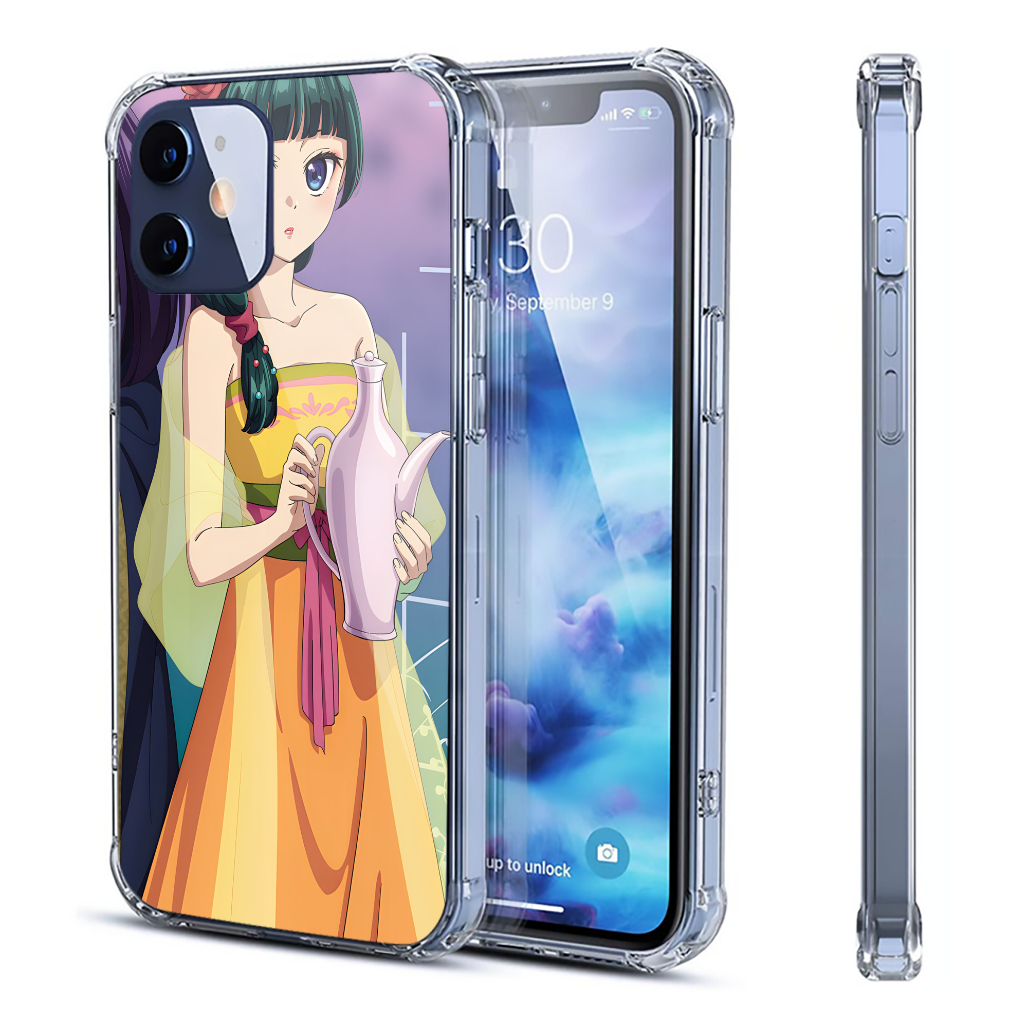 （画像用） 薬屋のひとりごと The Apothecary Diaries 【iPhone 12シリーズ対応】透明スマホケース（クリアソフトケース）